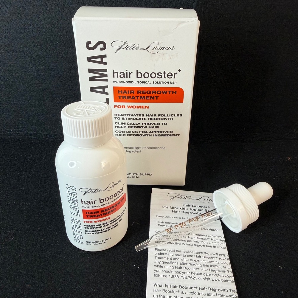 Peter Lamas Hair Booster Topical Hair Regrowth 2 Fl OZ Minoxidil Topical